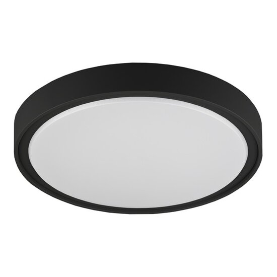 Fantasia QIJO round ceiling lamp grey, IP65, 260 mm diameter, 16W SMD LED, 1800 lumen, 3000K warm white