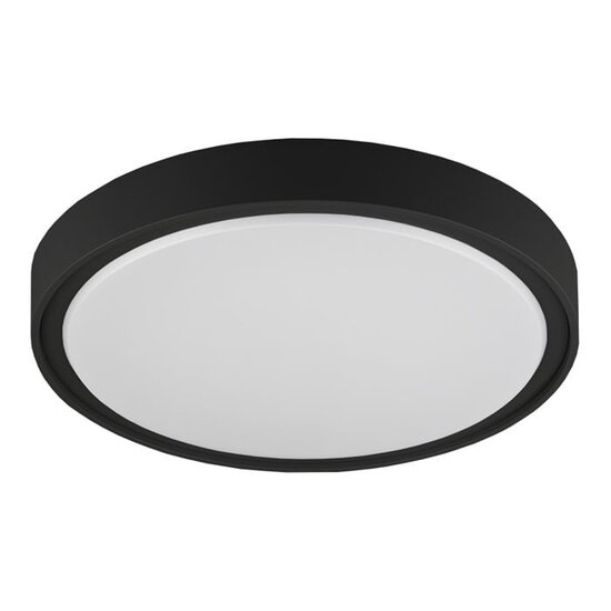 Fantasia Fantasia QIJO ronde plafondlamp grijs, IP65, diameter 260 mm, 16W SMD LED, 1800 lumen, 3000K warm wit