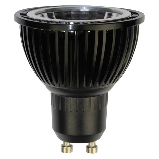 Fantasia Fantasia foco LED 5W GU10, regulable, 2700K blanco cálido, 400 lúmenes, IRC>80, carcasa de aluminio negro, 220-240V