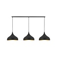 Base en saillie allongee Fantasia avec 3 trous de percage pour suspensions, noire, 90 cm