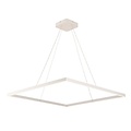 Fantasia design hanglamp vierkant wit, 90x90 cm, 98W LED, 5292 lumen, 3000K warm wit, dimbaar, IP20