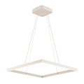 Fantasia lámpara colgante de diseño cuadrada blanca 60x60 cm, 65W LED, 3575 lúmenes, 3000K blanco cálido, regulable, IP20