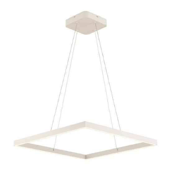 Fantasia design hanglamp vierkant wit 60x60 cm, 65W LED, 3575 lumen, 3000K warm wit, dimbaar, IP20