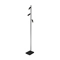 Fantasia Lampadaire LED Fantasia Lopal avec 3 tubes en aluminium noir, 3x 4,5W COB LED, 2700K blanc chaud, dimmable, IP20