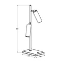 Fantasia Fantasia Lopal Tischlampe mit 2 verstellbaren LED-Spots aus weißem Aluminium, dimmbar per Touch