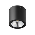 Fantasia Fantasia ZAZOU plafonnier noir en saillie, aluminium, IP54, LED intégrée 6W 3000K blanc chaud, 567 lumens, Ø90 x 88 mm
