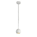 Suspension Fantasia Triton, abat-jour boule en acier, GU10 (excl.), diamètre 100 mm, noire