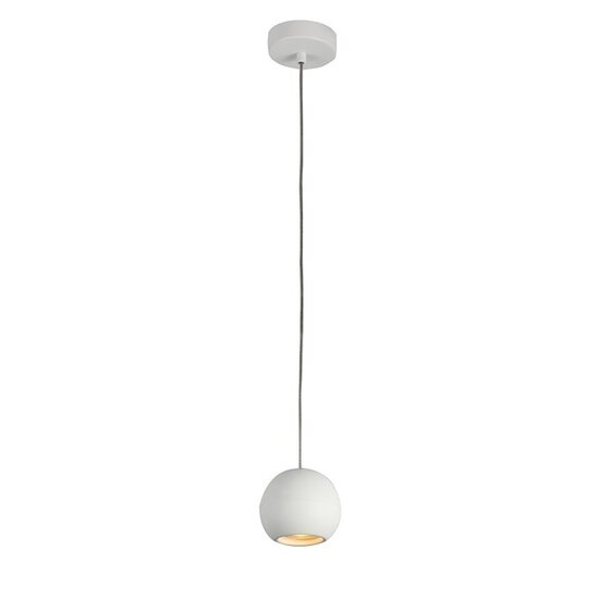 Fantasia Triton Pendelleuchte mit kleinem Kugelschirm aus Stahl, GU10 (excl.), 100 mm Durchmesser, schwarz