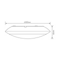 Fantasia VELAN ceiling lamp in grey with built-in motion sensor, IP65, 17W LED, 1300 lumen