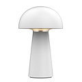 Fantasia Boleto lampe de table LED rechargeable, IP44, blanc mat, dimmable, 4,7W 170 lumens, USB