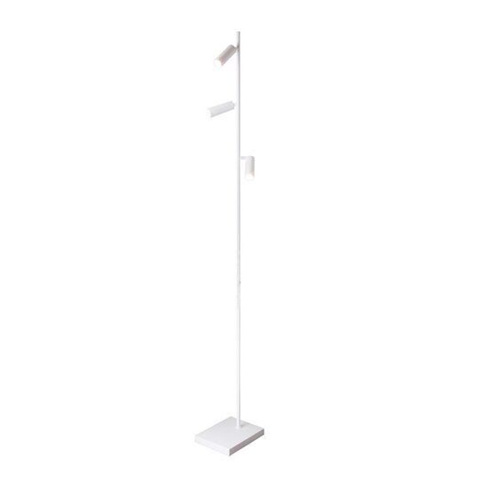 Fantasia Fantasia Lopal lampadaire blanc avec 3 tubes orientables, LED COB dimmable, 2700K blanc chaud