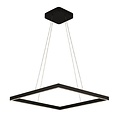 Fantasia GURI lámpara colgante LED cuadrada negra 60x60cm, 64W, 3000K, 2275 lúmenes, regulable