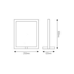 Fantasia GURI lampe de table cadre noir dimmable 5W LED