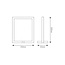 Fantasia Fantasia GURI lampe de table cadre noir 250x300mm, dimmable, 5W LED, 3000K blanc chaud
