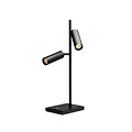Fantasia Fantasia Lopal lampe de table noire avec 2 spots orientables, LED COB dimmable, 2700K blanc chaud
