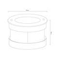 Fantasia FURI grondspot 5W COB LED, 3000K, 400 lumen, diameter 130 mm, IP67, voor buiten in de grond