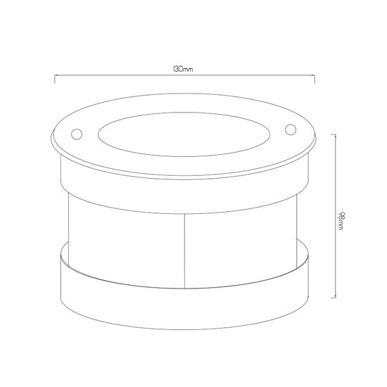 Fantasia FURI foco de suelo 5W COB LED, 3000K, 400 lúmenes, diámetro 130 mm, IP67, para exterior empotrado en el suelo