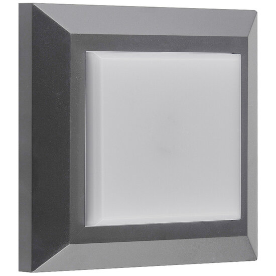 Fantasia NOKI wall light square grey IP65 - integrated SMD LED 3W 290lm 3000K for outdoor use