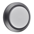 Fantasia NOKI wandlamp rond grijs IP65 - geintegreerde SMD LED 3W 275lm 3000K voor buiten