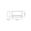 Fantasia KITO wandlamp wit IP65 - geintegreerde SMD LED 1,3W 170lm 3000K accentverlichting