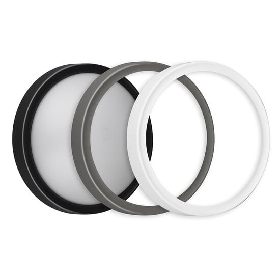 Fantasia Milo round outdoor wall light, IP65, SMD LED 8W 840 lumen, 3000K warm white, Ø213 mm
