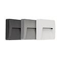 Fantasia SIBO LED outdoor wall light IP65 square, 310 lm, 3000K, incl. black, white and grey cover