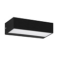 Fantasia Logan LED buitenwandlamp, zwart, IP65, op-en-neer licht, 950 lumen, 9,5W, 3000K warm wit