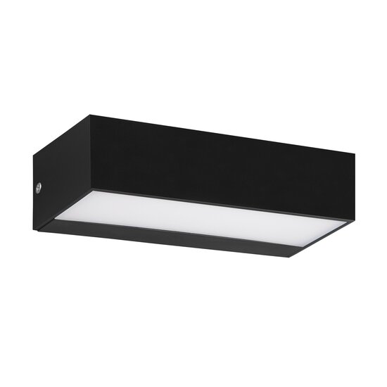 Fantasia Logan LED buitenwandlamp, zwart, IP65, op-en-neer licht, 950 lumen, 9,5W, 3000K warm wit