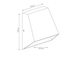 Fantasia TRIUM v4.0 wandlamp zwart, aluminium, warm wit LED 6,3W, IP54, energieklasse F