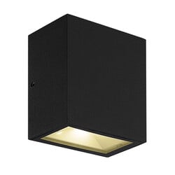Milos Wandleuchte schwarz COB LED 2x4,5W 920lm IP65
