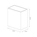Fantasia MILOS wandlamp zwart, staal en plexi, 2x4,5W COB LED, 920 lumen, 3000K, IP65