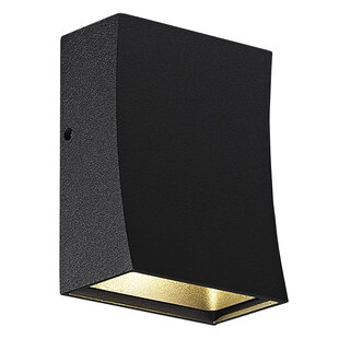 Applique murale LED Fantasia IPSO ronde, extérieur IP65 noir