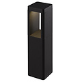 Borne de jardin Fantasia TUVA 2 noire, 350mm, LED COB 7W 595 lumens, 3000K blanc chaud, IP65