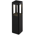Fantasia Fantasia Tuva baliza de jardín, aluminio negro, 350mm, 7W LED COB 595 lúmenes 3000K, IP65 exterior