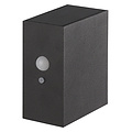 Fantasia Ragnar black solar outdoor wall light with motion sensor, IP65, CREE LED 2W 3000K