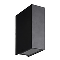 Fantasia BAKU LED-Außenwandleuchte schwarz, Licht oben und unten, IP54, 3000K, 93x44x125mm