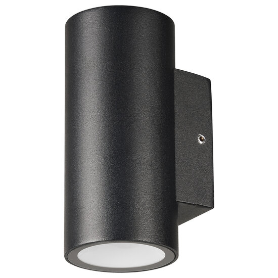 Fantasia TENGU schwarze Außenwandleuchte mit 2x3W COB-LED, 3000K, IP65, Licht nach oben und unten