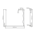 Fantasia GURI lange lichtlijn pendellamp 240cm, wit aluminium, 52W LED 3000K, 3960 lumen, dimbaar