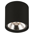 Fantasia Fantasia Box lámpara de superficie redonda negra de aluminio, incl. AR111 LED regulable 12,4W 2700K, 1386 lúmenes