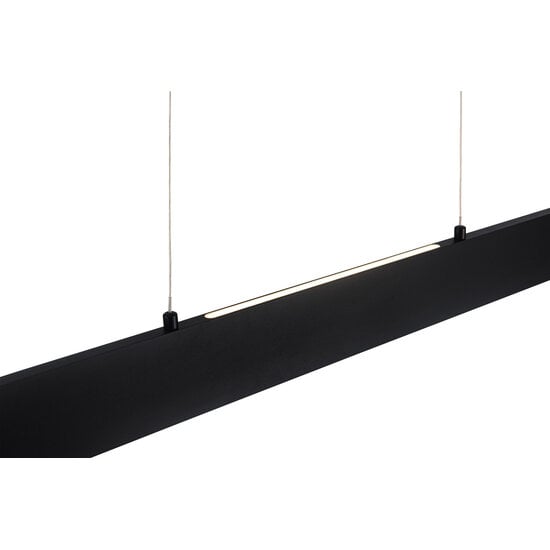 Fantasia Fantasia ALYN LED pendant lamp 38W 3000K warm white, 3420 lumen, black metal, 120 cm length, dimmable, light up and down