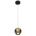 Fantasia Triton hanglamp met bolvormige kap in brons-goud, staal, diameter 100 mm, voor GU10 spot (excl. lichtbron)