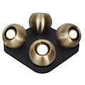 Fantasia Triton plafondspot 4L vierkant zwart/brons, 4x GU10 (excl.), draaibaar en kantelbaar, 220x220x95 mm