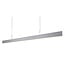 Fantasia Lámpara colgante Rotterdam en aluminio blanco, 250 cm de largo, 42W LED SMD, 3000K blanco cálido, 2940 lúmenes, regulable, IP20