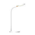 Fantasia NONI LED bureaulamp 5,5W, 3-staps dimbaar, ingebouwde QI-lader, IP20, wit, diameter 140 mm