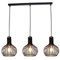 Fantasia Fantasia RAGA pendant light, 3 light points with E27 fitting, steel, black/copper, 885 x 1200 mm, IP20