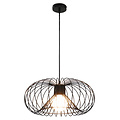 Fantasia Fantasia Julia lámpara colgante con casquillo E27, acero negro, Ø43cm, cable 120cm, bombilla no incluida