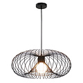Lámpara colgante Fantasia Julia en acero negro, diámetro 57 cm, casquillo E27, IP20, bombilla no incluida