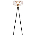 Fantasia JULIA lámpara de pie, 1 punto de luz E27, base de acero negro, diámetro 44 cm, altura 163 cm, IP20.