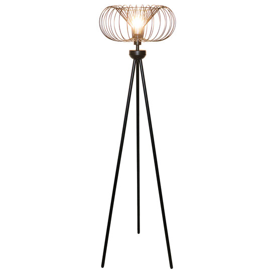 Fantasia JULIA floor lamp, 1 light point E27, steel base black, diameter 44 cm, height 163 cm, IP20.