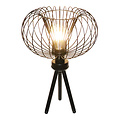 Fantasia Fantasia Julia table lamp with E27 socket, black steel base, diameter 33 cm, height 48 cm, 1 light point, IP20, bulb not included.